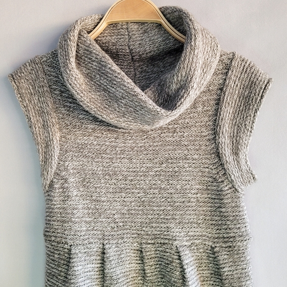 Lambswool Blend Sleeveless Turtleneck Dress Womens L - Picture 3 of 7